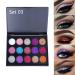 15 Colors Glitter Sparkle Eyeshadow Makeup Palette Pallet Glitter,Silver Red Pink Green White Pressed Glitter Shimmer Profusion Neon Sparkly Eyeshadow Powder Makeup Palettes Plattet Sets for Girls