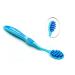 Stilobrush Tongue Cleaner | Scooping wiping Action | Dual-edge Panels | windshield wiper like | 5-tiered design | Bi-directional wiping Motion | Fights Bad Breath | Adult and Children 6+ | 1 (Blue)