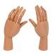 Bleiou 7 Inch Wooden Art Drawing Mannequin Left and Right Hand Art Sectioned Model for Sketch, Painting Left&right Hands(7 Inch)
