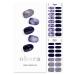 ohora Semi Cured Gel Nail Strips (N Lunar Eclipse) - Works with Any Nail Lamps Salon-Quality Long Lasting Easy to Apply & Remove - Includes 2 Prep Pads Nail File & Wooden Stick - Purple