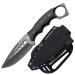S-TEC 9" Full Tang Tactical Knife with ABS Swivel Sheath - GEN 2 - Steath Black