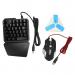 Keyboard Mouse Converter Combo Wired Wireless Connection Plug and Play Keyboard Mouse Adapter ABS Portable Gaming Mouse for Mobile Game