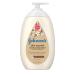 Johnson's Skin Nourish Moisturizing Baby Lotion for Dry Skin with Vanilla & Oat Scents, Gentle & Lightweight Body Lotion for The Whole Family, Hypoallergenic, Dye-Free, 16.9 fl. oz