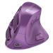 seenda Ergonomic Mouse Wireless Vertical Mouse - Rechargeable Optical Mice for Multi-Purpose (Bluetooth+Bluetooth+USB Connection) Compatible Apple Mac and Windows Devices - Purple Purple Ergonomic Mouse