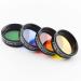 Solomark 1.25 Inch 4pcs Color Filter Set for Telescope Eyepiece - No.12 Yellow, No.23 Red, No.80A Blue and No.56 Green 1.25 Inches 4pcs Color Filter Set