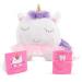 Tickle & Main Unicorn Tooth Fairy Pillow Gift Set for Children 3 Piece Set Includes Plush Unicorn Pillow with Tooth Pocket, Dear Tooth Fairy Notepad, and Keepsake Photo Pouch