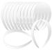 VOKOY 12 Pcs White Plastic Headbands  1 Wide No Teeth Plain Headbands DIY Hair Bands Headbands for Girls Women