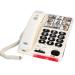 Amplified Big Button Landline Phone for Seniors  26dB Home Phone with Photo Buttons  Telephones for Hearing Impaired & Simple Big Button Telephone Number for Seniors by Serene Innovations.