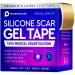 Silicone Scar Gel Tape for Scar Removal, Wound Dressing, Sticky Bandage, Water + Shower-proof, Latex Free, Pain-Free Removal, Latex-Free