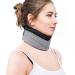 Neck Brace for Neck Pain and Support, Soft Cervical Collar for Sleeping, Wraps Keep Vertebrae Stable and Aligned, Stabilizes & Relieves Pressure in Spine for Women & Men (3" Depth Collar, M) Medium (Pack of 1)