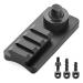 HUNTPAL Sling Stud Picatinny Rail Bipod Adapter with 3 Wood Machine Sling Swivel Screws Studs for Rifle Stock, Aluminum 3 Slots 1913 Picatinny Rail Mount Attachment Adaptor with Anti-Slip Rubber Base