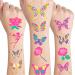Butterfly Temporary Tattoos for Kids  Glitter Butterfly Party Supplies Fairy Butterfly Party Favors for Girls Women Fake Tattoos Butterfly Birthday Decorations Party Game Gifts Stickers (4 Sheets)