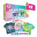 Tie Dye Kit for Kids & Adults - 12 Large Tye Dye Bottles with Tie Dye Powder, Soda Ash, Gloves - Non-Toxic Tyedyedye Kit - Decorating Dye for Clothes 12 Pack