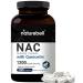 N-Acetyl-Cysteine (NAC) 1200mg Per Serving, 200 Capsules, NAC 600mg with Quercetin Per Capsule, Double Strength NAC Supplements, Support Liver & Lung Health, Non-GMO, No Gluten