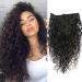 Doren Deep Curly Clip In Human Hair Extensions for Women 8Pcs 20Clips 120g  8A Virgin Remy Brazilian Wavy Curly Hair Natural Color 14 Inches :  : Beauty & Personal Care