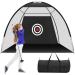 Golf Practice Net, 10x7ft Golf Hitting Aids Nets for Backyard Driving Chipping, Home Golf Swing Training with Targets