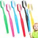 Jexine 6 Pieces Giant Toothbrush Large Toothbrushes Prop Fake Oversized Toothbrush Novelty Huge Toothbrush Toy for Comedy Party Favors Costume Gag Prank Items  6 Colors