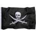 Pirate Flag - 3X5 Foot Outdoor Nylon Jolly Roger Banner Double Sided  Embroidery Featuring Skull and …See more Pirate Flag - 3X5 Foot Outdoor  Nylon