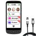 SWISSVOICE S510-M Senior Mobile Phones for Elderly with Easy Magnetic Cable Charger - Big Button Mobile Phone - Unlocked SIM Free Easy Smart Phones for Seniors - Mobiles for Old People- SOS button