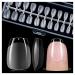 Gelike ec XS Coffin Short Nail Tips Set 240 Pieces Soft Gel Full Cover Nail Tips False Nails Short 12 Sizes Artificial Nails for Gluing PMMA Pre-Buffed Gel Nail Tips for Nail Art XS Short Coffin 240-XS-Coffin