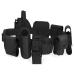 Lixada Duty Belt Modular Equipment System Security Utility Duty Belt with Components Pouches Bags Holster Gear for Law Enforcement Guard Security Hunting 10PCS 10pcs Kit Black