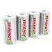 Tenergy Centura NiMH Rechargeable C Batteries, 4000mAh C Battery, Low Self Discharge C Cell Battery, Pre-Charged C Size Battery, 4 Pack