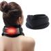 Heated Neck Brace for Neck Pain Relief, Neck Support Brace Graphene Heat Therapy for Spinal Pain and Pressure Relief, Adjustable 3 in 1 Foam Neck Cervical Collar for Women and Men (3.5" Depth Collar) 3.5 Inch
