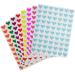 Royal Green 8 Colored Decorative & Cute Heart Stickers - Scrapbooking Stickers Label Stickers Packaging Stickers Arts & Crafts Decorative Sticker Labels for Scrapbooks & More - 0.5 inch 560 Pack 560 8 Color Combo