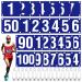 JenPen Running Bib Numbers with Safety Pins for Marathon Sports Competitor Numbers Paper Tags Waterproof Running Track and Field Competitor Numbers 6 x 7.5 Inch 100 1-100 Number