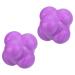 PATIKIL Bounce Reaction Balls Coordination Training Ball Agility Trainer TPR High Difficulty for Speed Reflex Purple