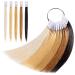 Noverlife 30PCS Pure Human Hair Color Swatches  Natural Hair Color Testing Swatch  Hair Strand Test Color Rings  Hair Dying Color Swatches Human Hair Color Ring Samples for Salon Hairdressing Practice Multiple Color