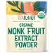 Organic Pure Monk Fruit Sweetener, No Erythritol 4oz, 100% Monk Fruit Extract Organic Powder for Keto and Paleo Diet, No Aftertaste, Zero Calories, Zero Carbs, Pure Monk Fruit Powder, 365 Servings