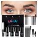 Libeauty Brow Lamination Kit, Eyebrow Lamination Kit, DIY Lash Lift And Brow Lift For Trendy Fuller Brow Look And Curled Eyelashes