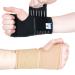 Actesso Elastic Wrist Support With Strap - Ideal for Sprains Injury or Sports Use with no metal bar - Support without inhibiting flexibility | Left or Right (XL (Pack of 1) Beige) XL (Pack of 1) Beige