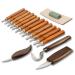 Wood Carving Tools Set 19pcs for Beginners Professionals  FOX FAIRY Wood Sculpting Tools Complete Kit Including Whittling Hook Knife Ideal for Bass Wood Woodworking DIY