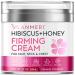 Hibiscus and Honey Firming Cream - Neck Firming Cream - Skin Tightening Cream for Face & Body - Double Chin Reducer - Anti-Wrinkle Facial Moisturizer with Collagen - Formulated with Hibiscus Extract, Honey, Jojoba Oil, and…