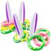 JOYIN Inflatable Bunny Rabbit Ears Ring Toss Game(2 Set &12 Rings), Inflatable Toss Game, Indoor and Outdoor Game for Easter Party Supplies