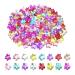 Mini Hair Clip Flower Claw Hair Clips Glitter Hair Claw Clips Nonslip Jaw Clip Tiny Plastic Clamps For Women Girls Assorted Color(100 PCS) 100PCS