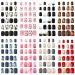 192 Pieces 8 Boxes Short Square False Nails Colorful Artificial Fake Nails Full Cover Fake Fingernails Press on Glossy Artificial Nails for Nail Salon Art DIY Decoration Supplies (Attractive Pattern)