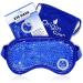 Origin Cure Gel Eye Mask Reusable Cold Eye Mask Eye Ice Pack Eye Mask Cold Compress Cooling Eye Mask for Puffy Eyes Allergies Sinuses Dark Circles Stress Relief Migraine Eye Surgery (Blue)