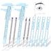 10 Pcs Eyebrow tools set 2 Eyebrow Measuring Ruler 4 Microblading White Skin Marker Pen 4 Paper Ruler White Skin Marker Eyebrow Permanent Makeup Position Mapping Mark Tools for Artists Eyebrow Skin