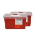Oakridge Sharps Container - 1 Gallon (2 Pack) - Easy use Rotating lid Design