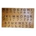 Braille Alphabet Board - Great for Teaching Braille to Sighted Individuals and Escape Rooms Games