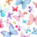80 Pieces Organza Butterfly Colorful 2-Layers Butterfly Appliques 3D Butterfly Wall Decor DIY Butterfly Ornament Decorative Butterflies for Craft Wedding Decoration  20 Styles (Charming Style)