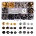 Toututu 120 Sets Leather Snap Fasteners Kit  12.5mm Metal Snap Buttons Press Studs with 4 Setting Tools  6 Color Leather Snaps for Clothes  Jackets  Jeans Wears  Bracelets  Bags