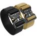 Fairwin Tactical Belt 2 Pack, Military Belt 1.5 Inch Nylon Web Belt Mens Work Belt with Heavy-Duty Belt Quick-Release Buckle Black+brown M(Waist 36''-42'')