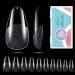 Gelike EC 240PCS Soft Gel Nail Tips Kit - Clear Cover Full Nail Extensions - Medium Almond Pre-shaped Acrylic False Gelly Nail Tips 10 Sizes for DIY Salon Gift Nail Extensions A1- 240pcs Medium Almond