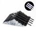 i-Laesh 200 pcs Micro Brushes, Microswabs for Eyelash Extensions, Microbrush Applicators Brush, Lash Mascara Wand Cotton Swabs Qtips for Eye Dental Lashes Eyebrow and Personal Care - Black (Replacement - Pro Grip) 200 pcs