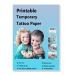 Printable Temporary Tattoo Paper 5 Sheets 8.5x11 inch Transfer Tattoo Decal Paper for Inkjet & Laser Printer DIY Your Image Transfer Sheet for Skin