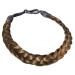 Madison Braids Womens Braided Headband Hair Braid Natural Looking Synthetic Hair Piece Extension - Lulu Two Strand (Ashy Light Brown)